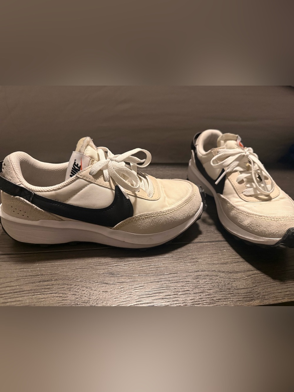 1972 Nike women’s Cream and Black Trail-Inspired Sneakers